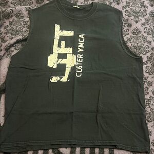 🔥YMCA Custer Wyoming Black Sleeveless Tee
